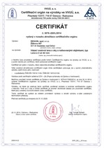 Certifikt - vzac ocelov lana s oky a nalisovanmi objmkami